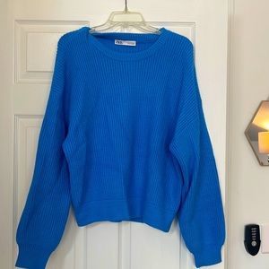 Basic blue sweater from Zara. Only worn once